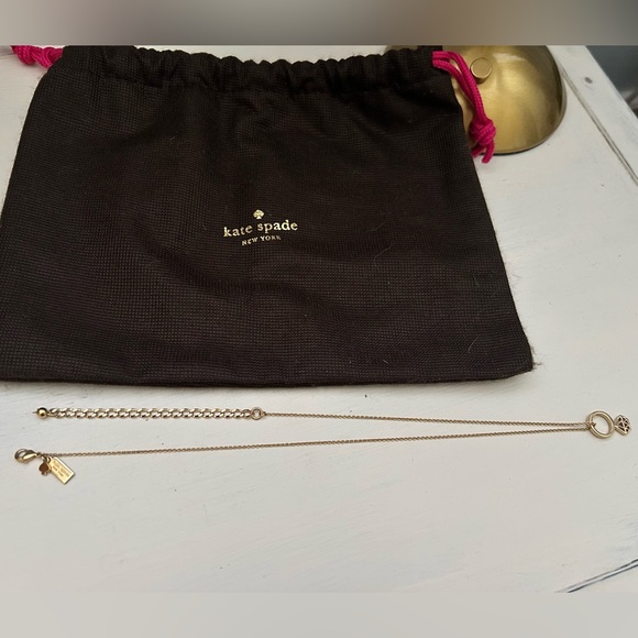 kate spade Jewelry - Kate Spade Gold Diamond Ring Pendant Necklace